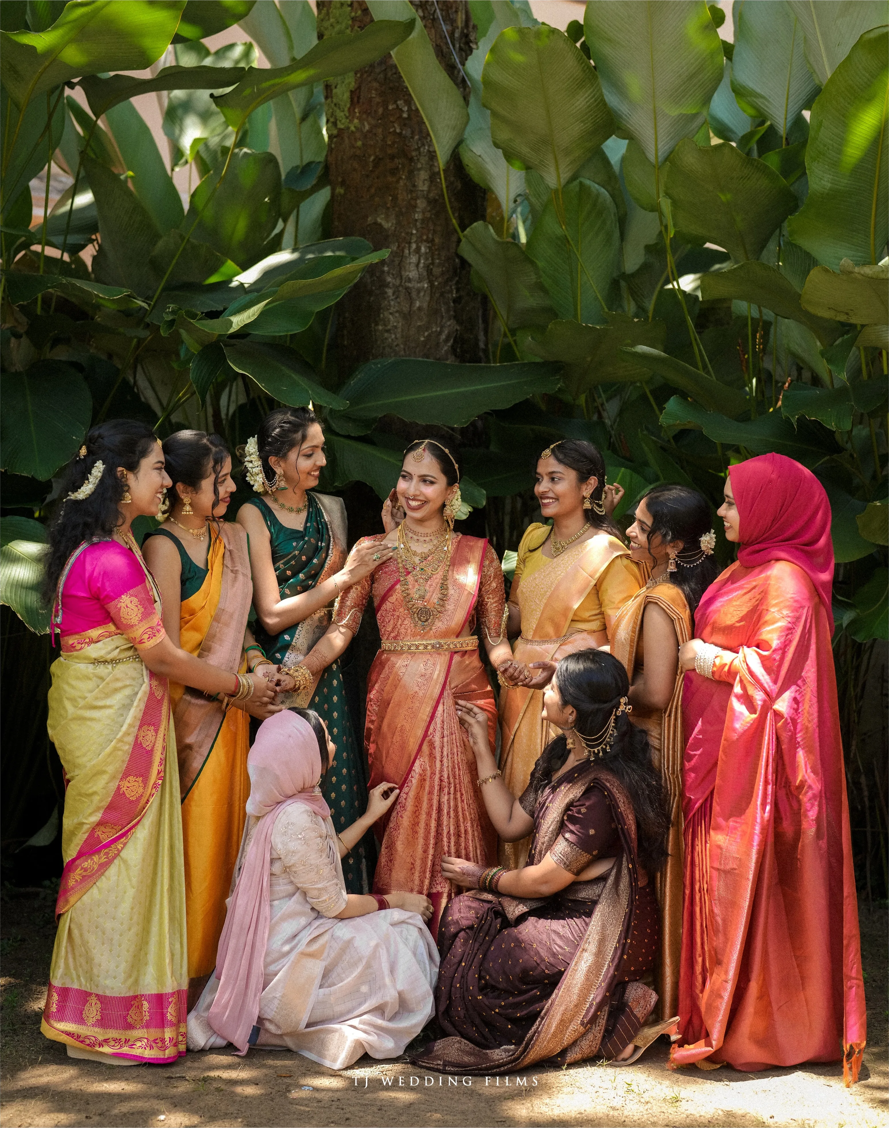 A couple sharing a quiet wedding moment
